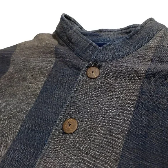 SOLD - Yasuko Kurisaka 1990s (L-XXL) Woven Cardigan Kimono - Picture 8 of 9